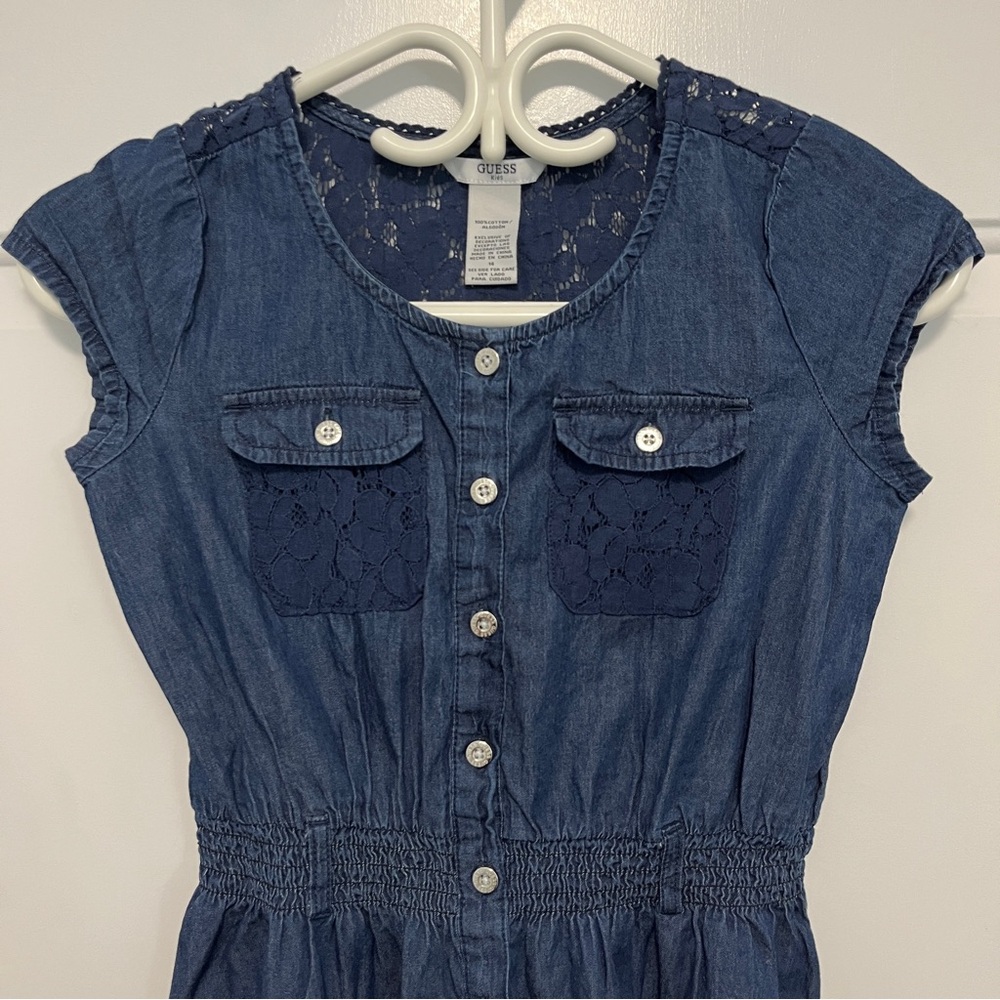 Guess Kids Denim Dress Girls size 14